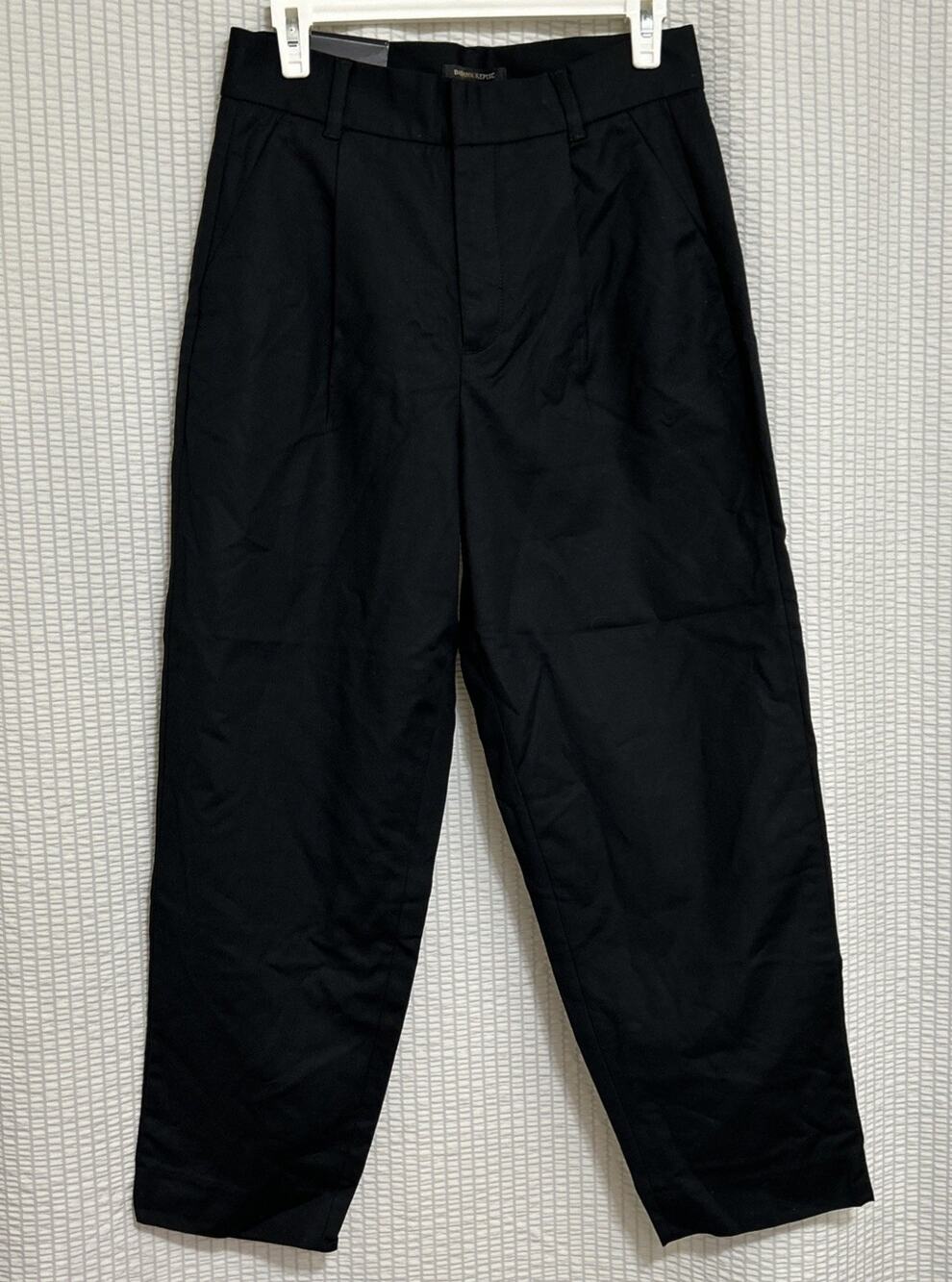 Banana Republic Women’s Pleated High-Rise Balloon Ankle Pants Black Sz 4 NWT